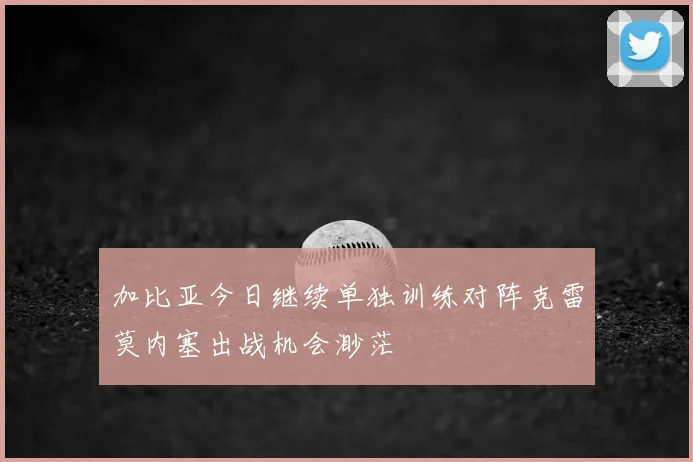 加比亚今日继续单独训练对阵克雷莫内塞出战机会渺茫