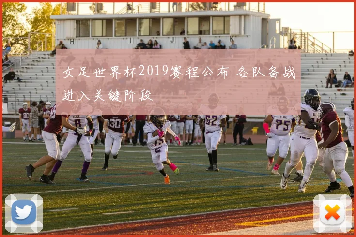 女足世界杯2019赛程公布 各队备战进入关键阶段